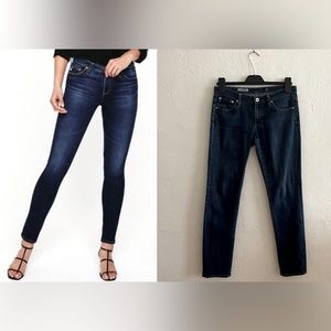 AG ADRIANO GOLDSCHMIED
THE STILT CIGARETTE LEG JEAN BLUE DENIM CHIC SIZE 27